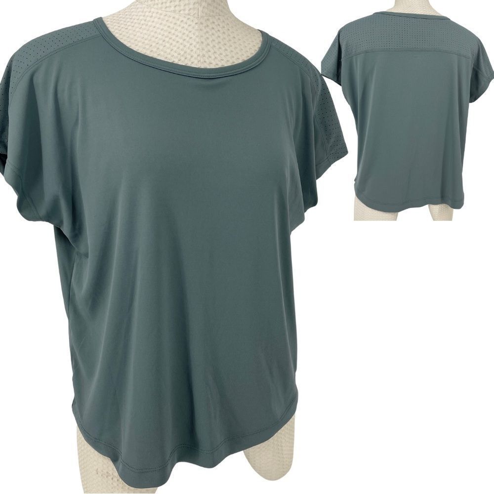 Layers green loose fit short sleeve T-shirt